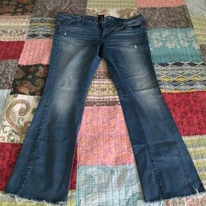 Mossimo mid rise skinny bootcut jeans